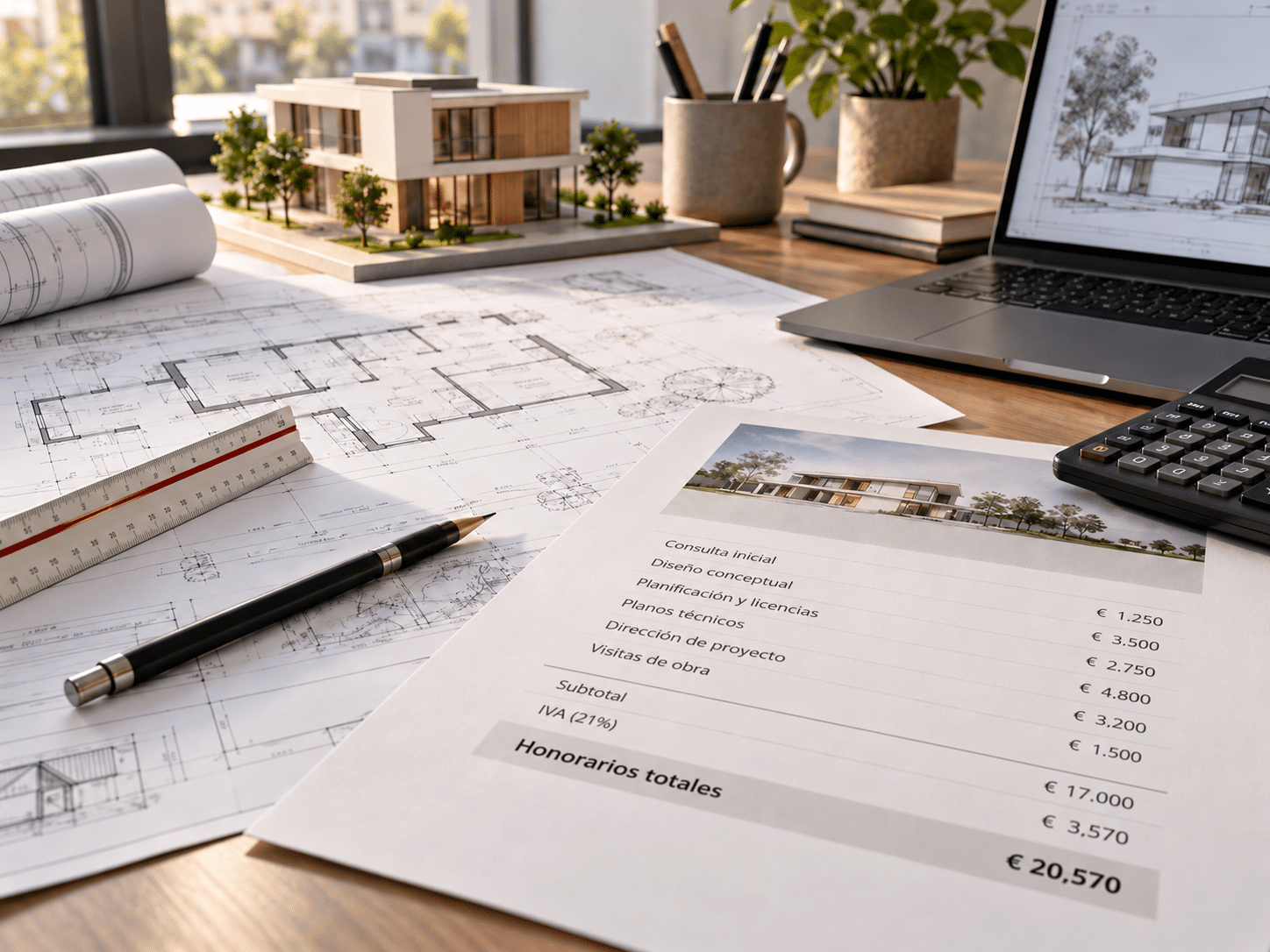 los Honorarios de un arquitecto